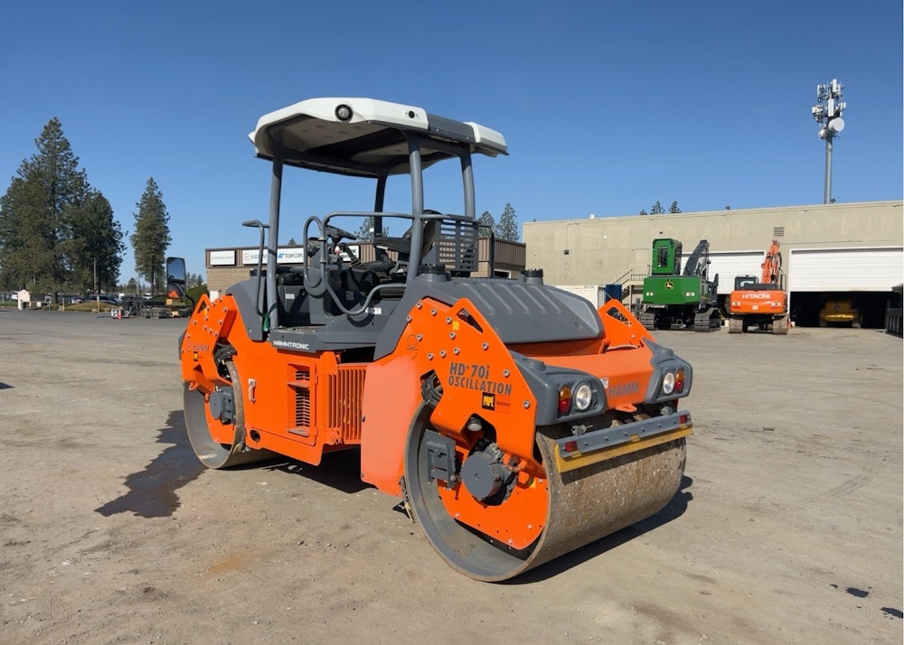 2018 HAMM HD+70I VO TANDEM SMOOTH DOUBLE DRUM ROLLER VIBRATORY COMPACTOR - Inventory #20986 - Image 3