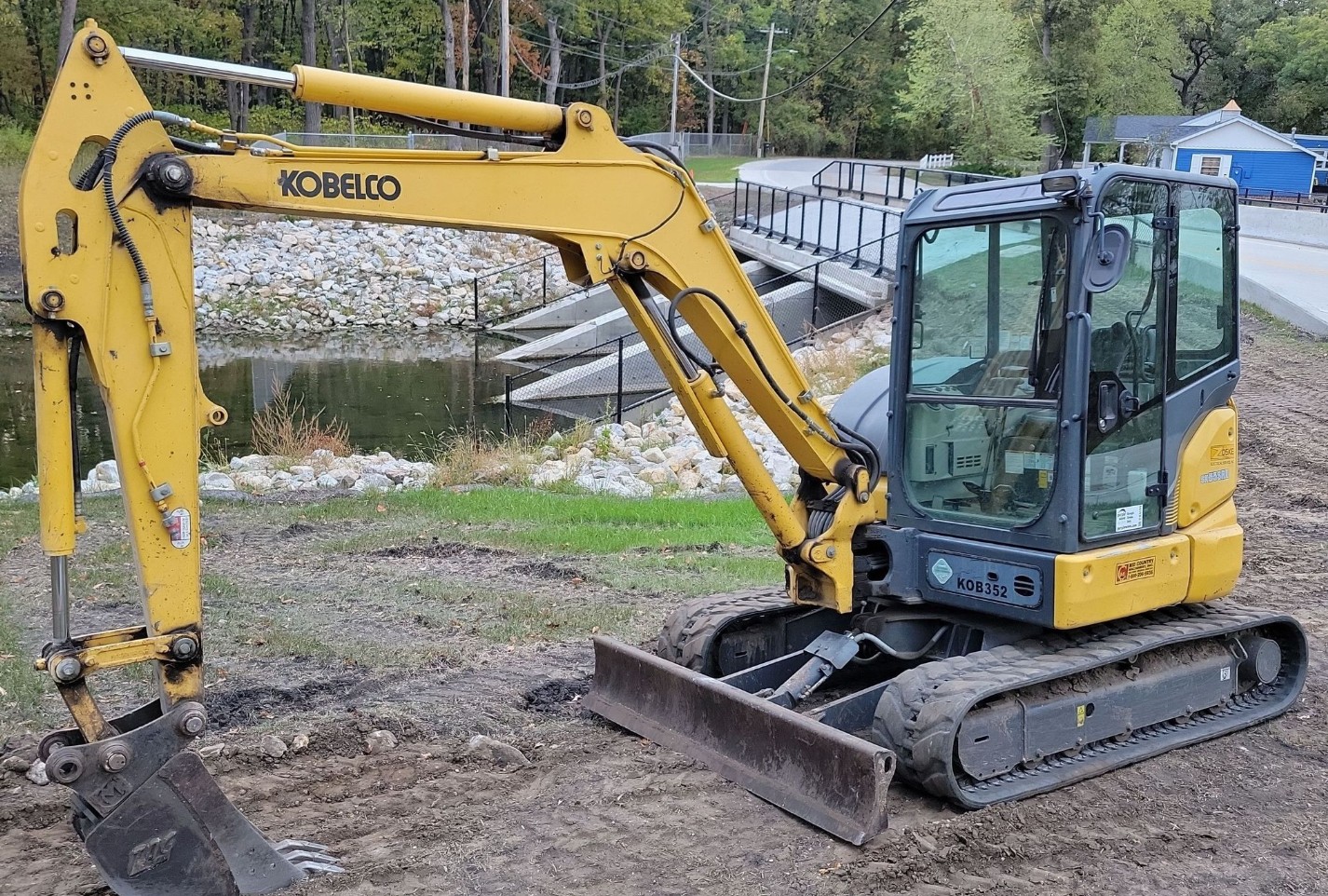2014 KOBELCO SK55SRX-6E MINI EXCAVATOR 