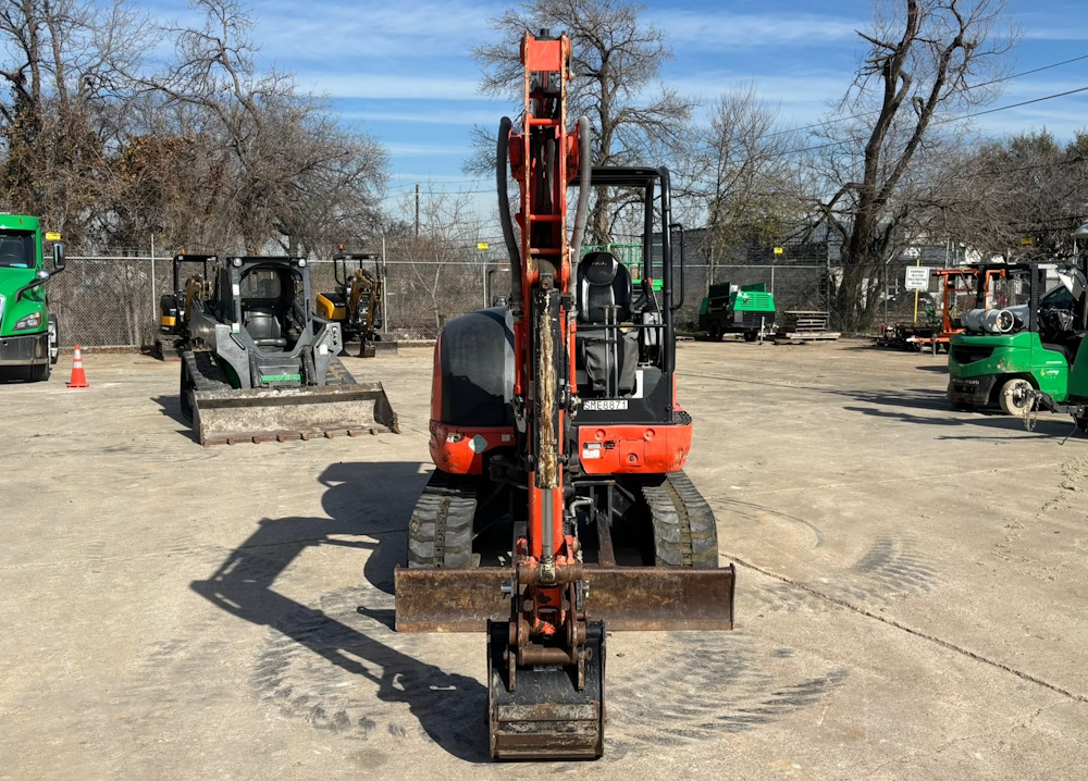 2016 KUBOTA KX040-4 MINI EXCAVATOR RUBBER TRACKS BACKHOE DIESEL AUX HYD  - Image 5