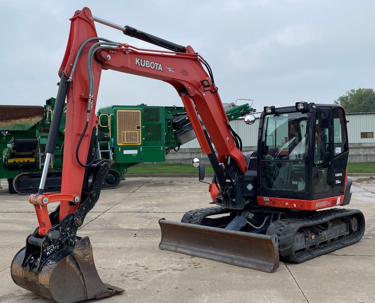 2019 KUBOTA KX080-4 MINI EXCAVATOR -  - Image 2