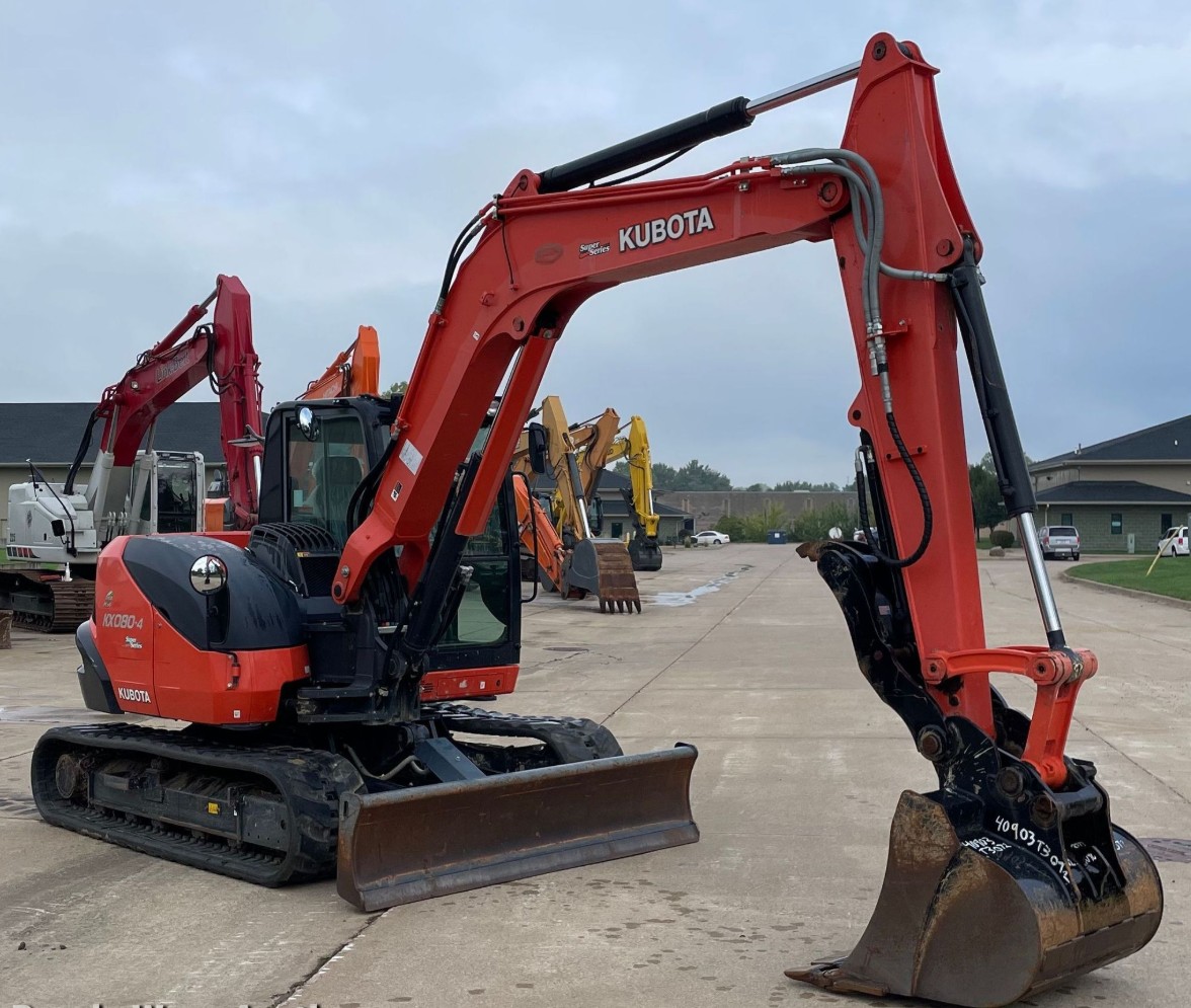 2019 KUBOTA KX080-4 MINI EXCAVATOR -  - Image 3
