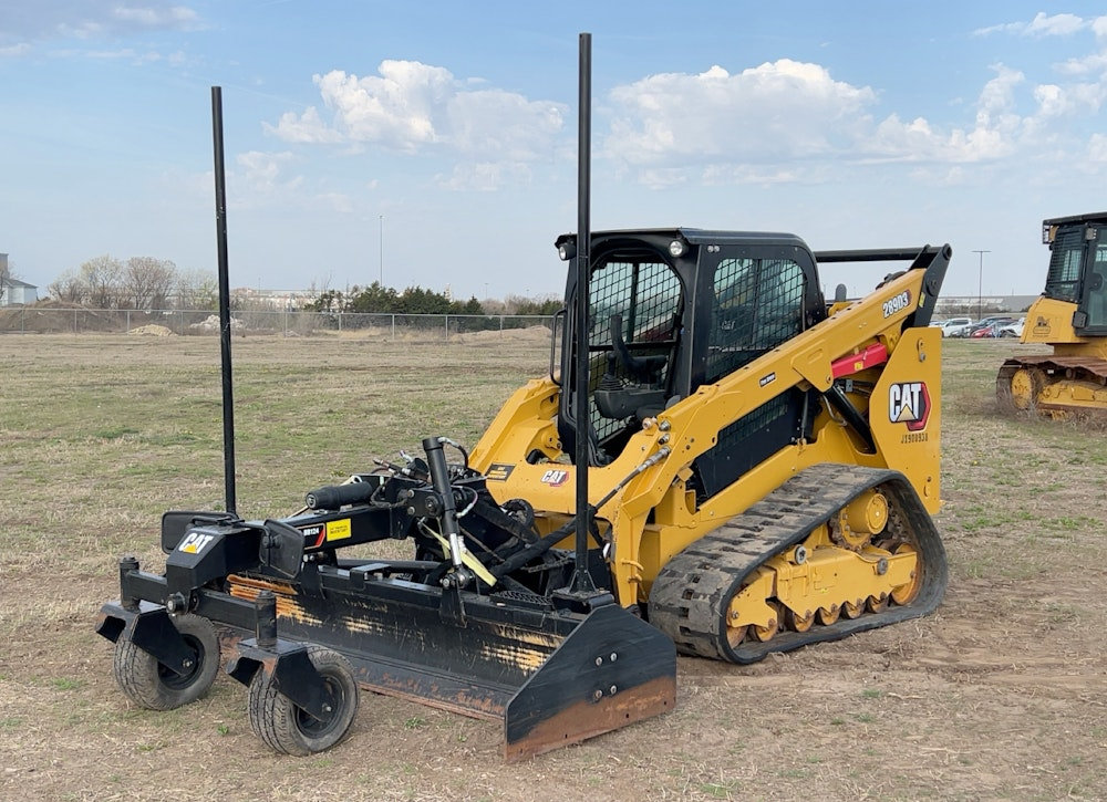 2019 CATERPILLAR 289D3 SKID STEER TRACK LOADER CAB CRAWLER BOX BLADE - 